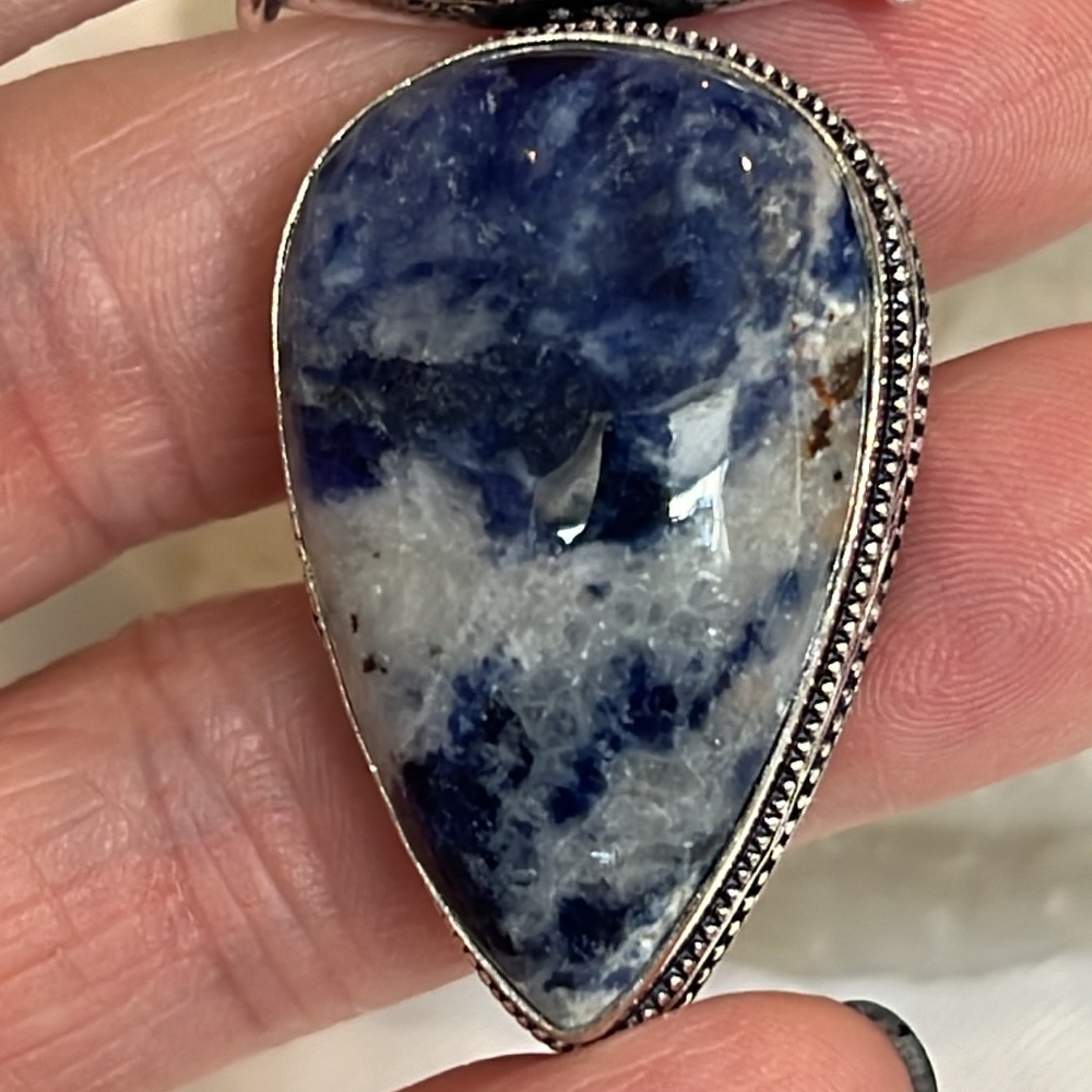#580 Sodalite Handcrafted Pendant NWOT - Picture 15 of 17